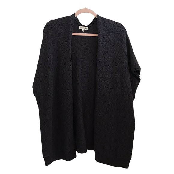 Aritzia Community Gray Short Sleeve Oversized Open Front Cardigan Sweater - Picture 1 of 6